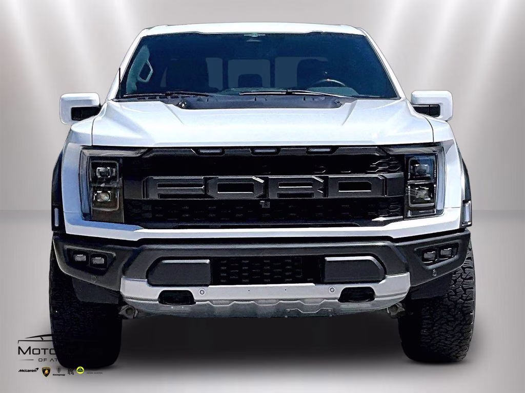 2023 Oxford White Ford F-150 Raptor Blue Recaro Special Order 4X4 Truck