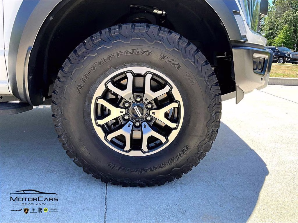 2023 Oxford White Ford F-150 Raptor Blue Recaro Special Order 4X4 Truck
