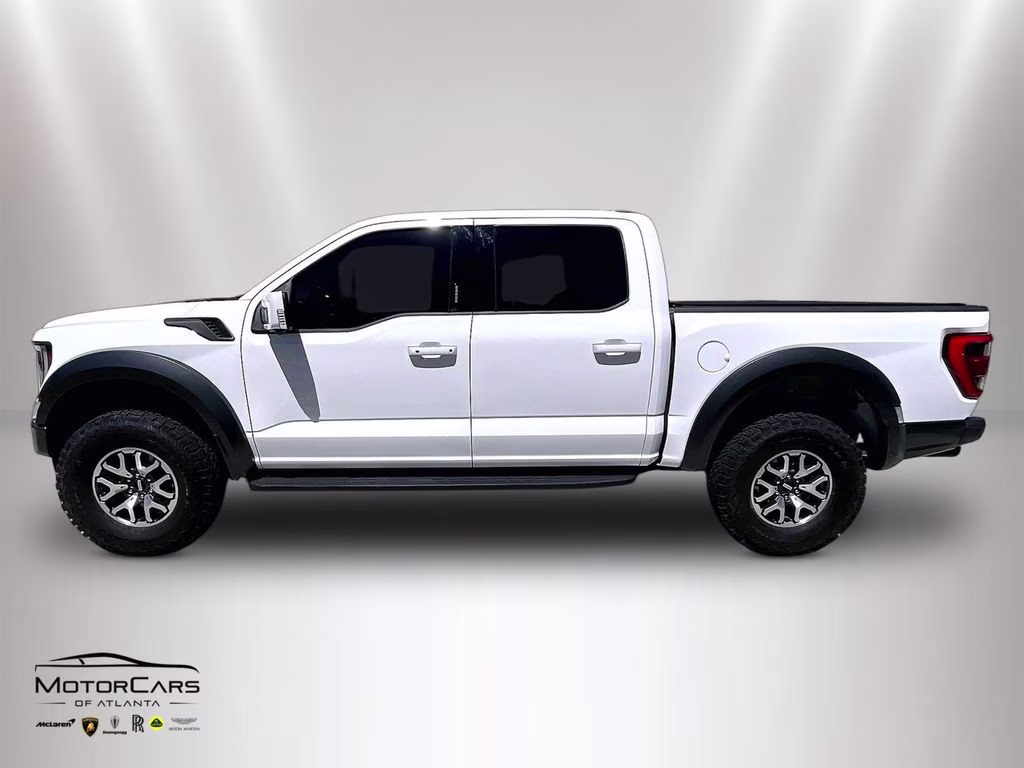 2023 Oxford White Ford F-150 Raptor Blue Recaro Special Order 4X4 Truck