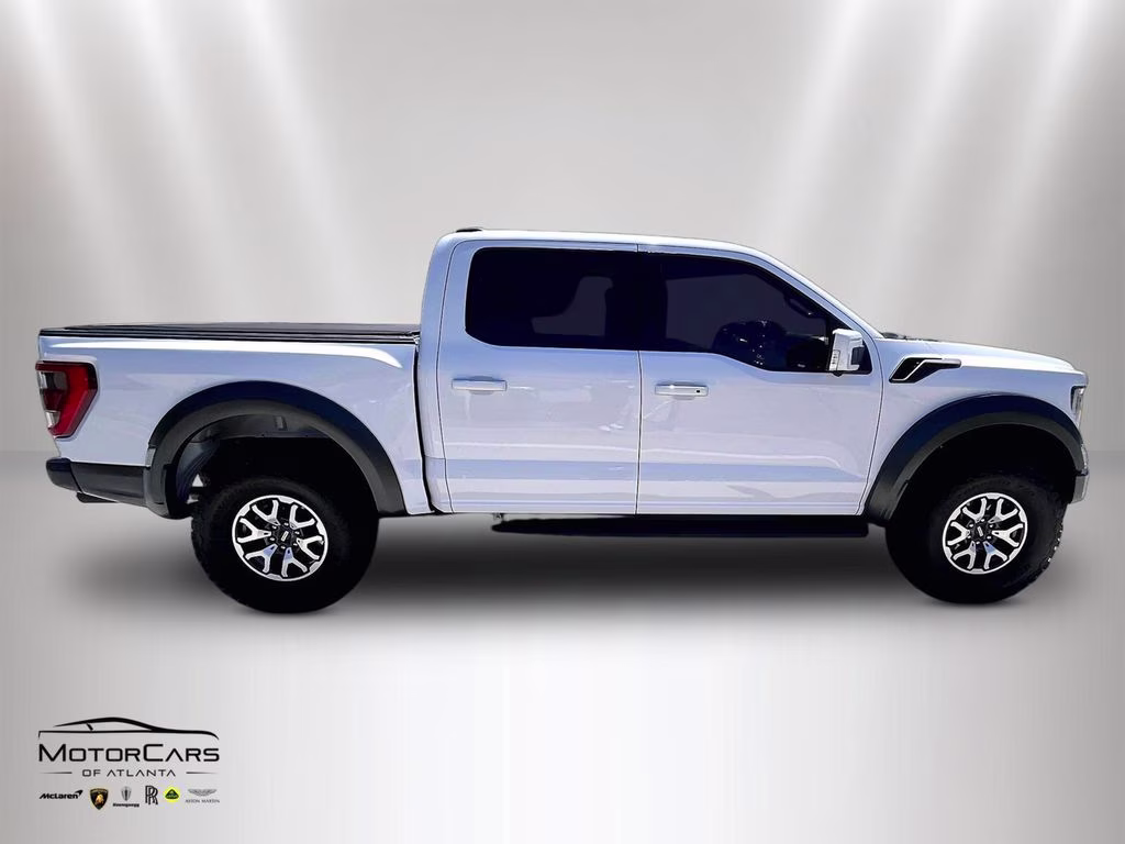 2023 Oxford White Ford F-150 Raptor Blue Recaro Special Order 4X4 Truck
