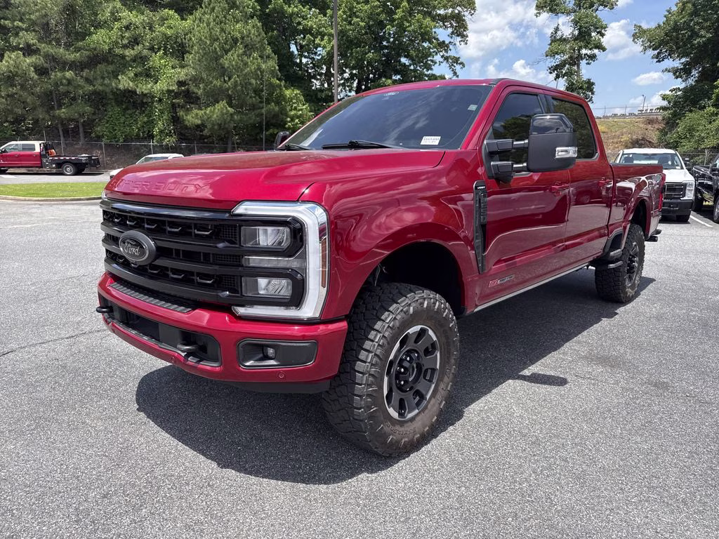 2024 Rapid Red Metallic Tinted Clearcoat Ford Super Duty F-250 SRW Lariat 4X4 Truck