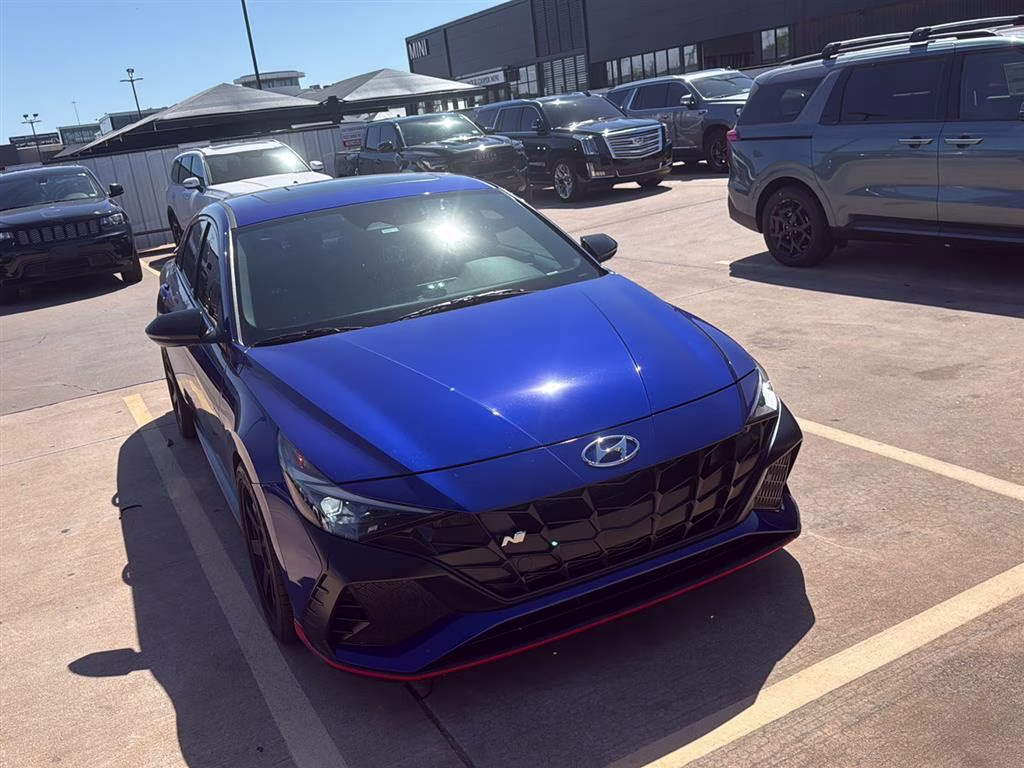 2022 Intense Blue Hyundai Elantra N FWD Sedan