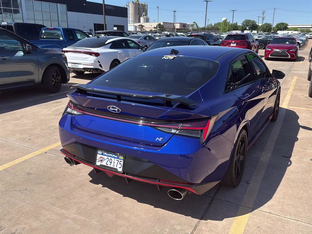 2022 Intense Blue Hyundai Elantra N FWD Sedan
