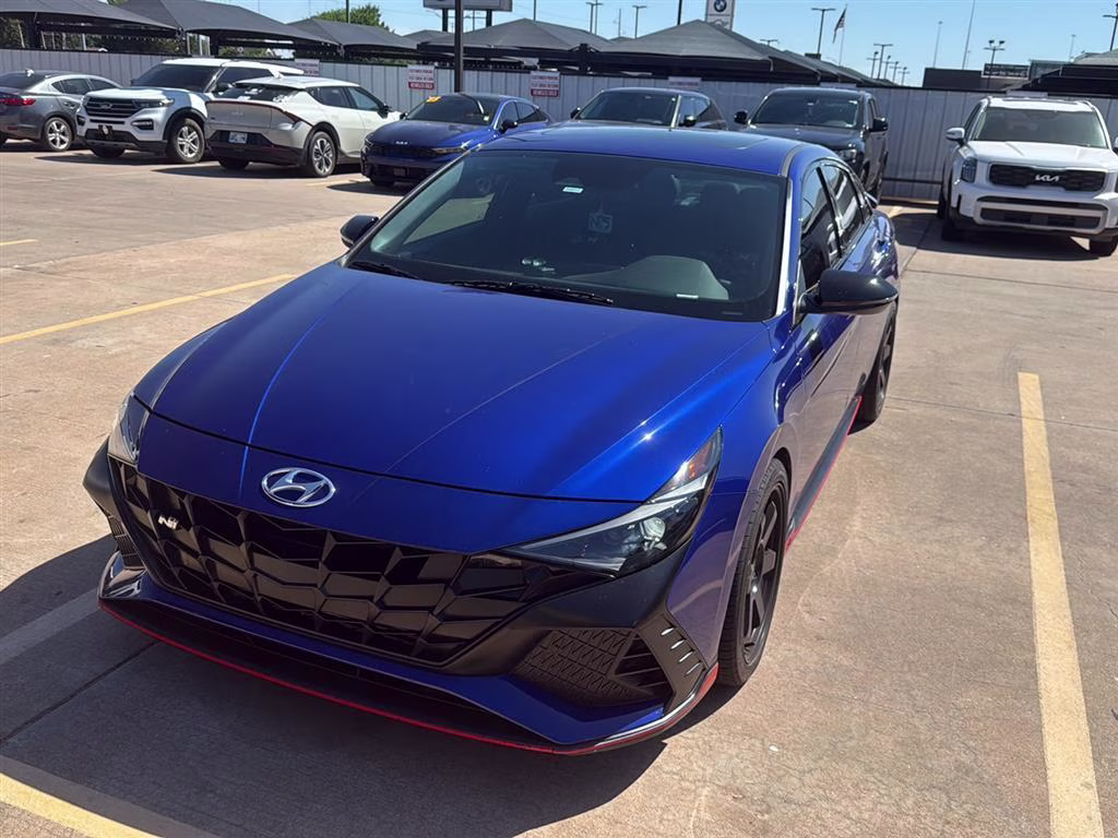 2022 Intense Blue Hyundai Elantra N FWD Sedan