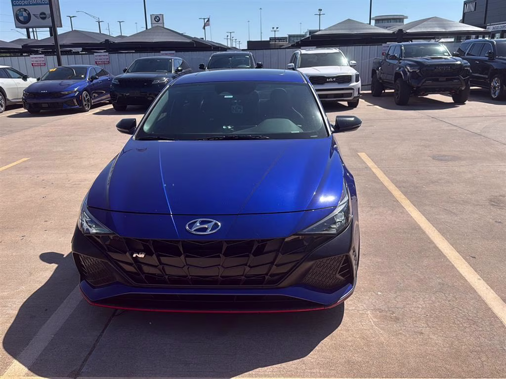 2022 Intense Blue Hyundai Elantra N FWD Sedan