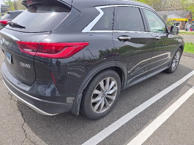 2021 Black Obsidian INFINITI QX50 LUXE AWD SUV