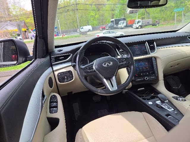 2021 Black Obsidian INFINITI QX50 LUXE AWD SUV