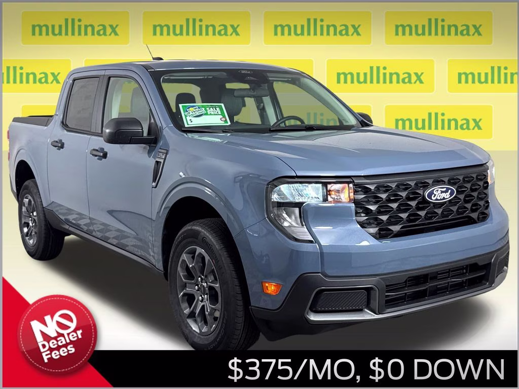 2026 Azure Gray Metallic Tri-Coat Ford Maverick XLT FWD Truck