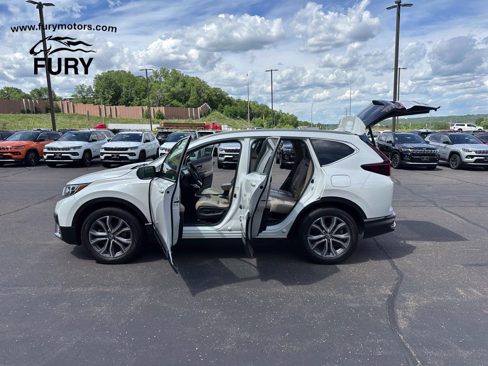2022 Platinum White Pearl Honda CR-V Hybrid Touring AWD SUV