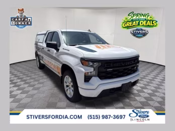 2023 Summit White Chevrolet Silverado 1500 Custom 4X4 Truck
