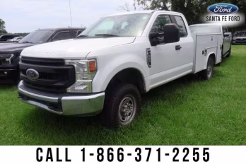 2021 White Ford Super Duty F-250 SRW XL 4X4 Truck