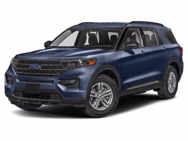 2024 Blue Ford Explorer XLT 4X4 SUV