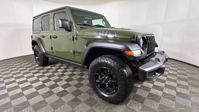 2021 Sarge Green Clearcoat Jeep Wrangler Unlimited Willys 4X4 SUV