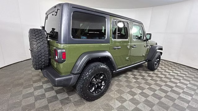 2021 Sarge Green Clearcoat Jeep Wrangler Unlimited Willys 4X4 SUV