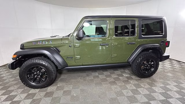 2021 Sarge Green Clearcoat Jeep Wrangler Unlimited Willys 4X4 SUV