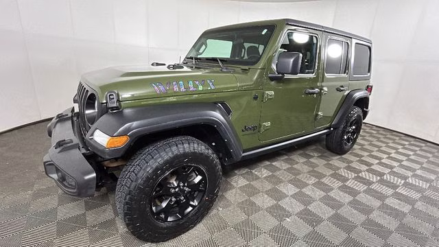 2021 Sarge Green Clearcoat Jeep Wrangler Unlimited Willys 4X4 SUV