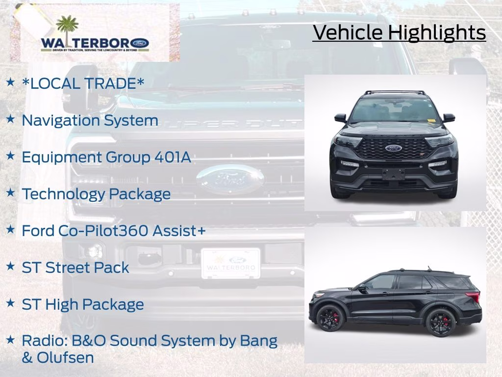 2023 Agate Black Metallic Ford Explorer ST 4X4 SUV