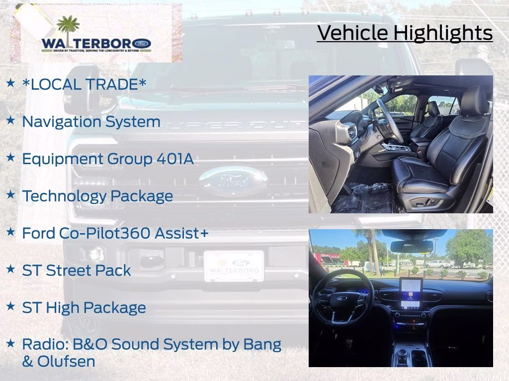 2023 Agate Black Metallic Ford Explorer ST 4X4 SUV