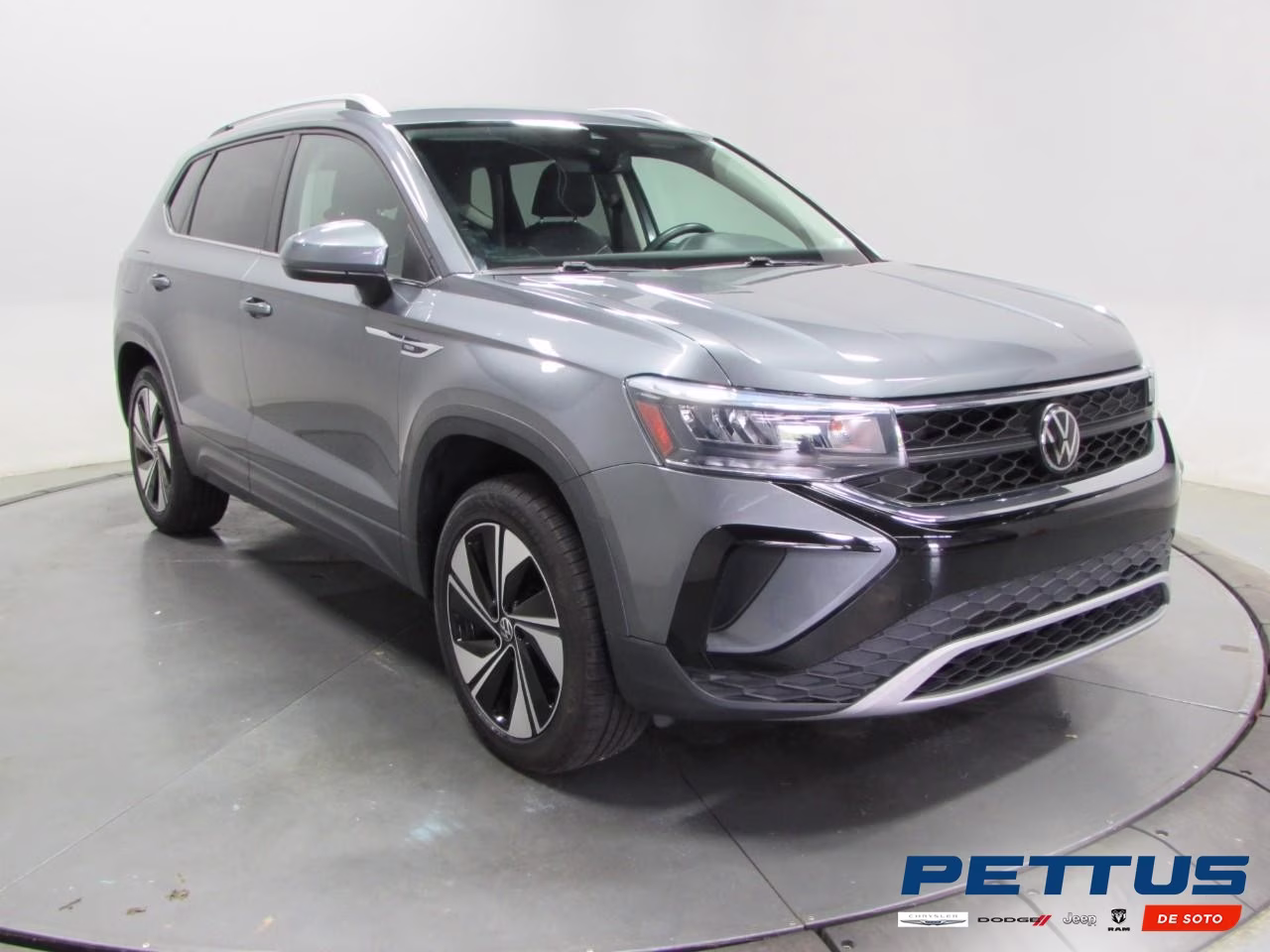 2024 Pure Gray Volkswagen Taos 1.5T SE AWD SUV