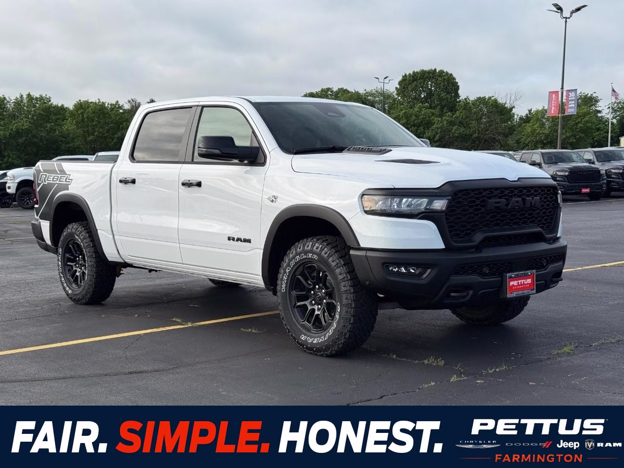 2026 Bright White Clearcoat Ram 1500 Rebel 4X4 Truck