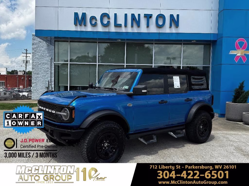 Blue Metallic 2024 Ford Bronco Wildtrak 4-Door 4WD SUV / Crossover Four-Wheel Drive Automatic
