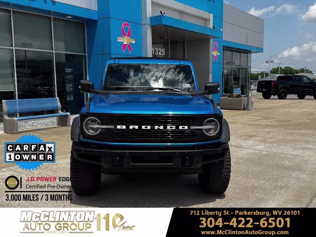 2024 Blue Metallic Ford Bronco Wildtrak 4X4 SUV