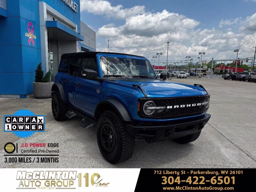 2024 Blue Metallic Ford Bronco Wildtrak 4X4 SUV