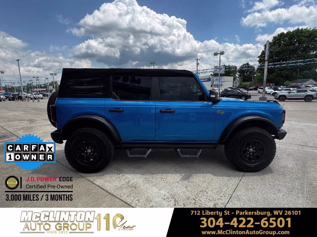 2024 Blue Metallic Ford Bronco Wildtrak 4X4 SUV