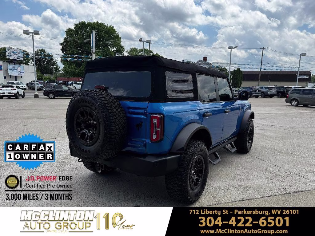 2024 Blue Metallic Ford Bronco Wildtrak 4X4 SUV