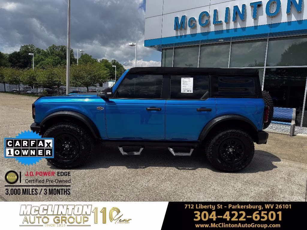2024 Blue Metallic Ford Bronco Wildtrak 4X4 SUV