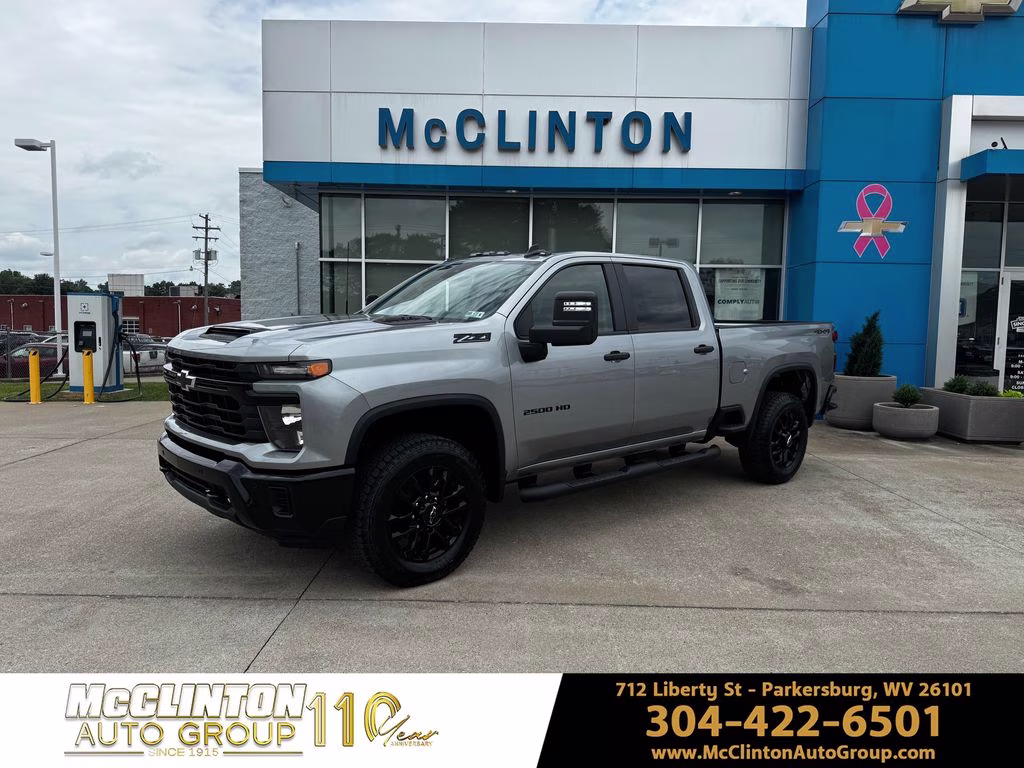 2026 Sterling Gray Metallic Chevrolet Silverado 2500HD Custom 4X4 Truck