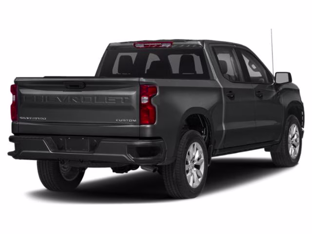 2021 Shadow Gray Metallic Chevrolet Silverado 1500 Custom 4X4 Truck