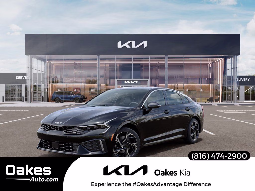 2026 Aurora Black Pearl Kia K5 GT-Line AWD Sedan