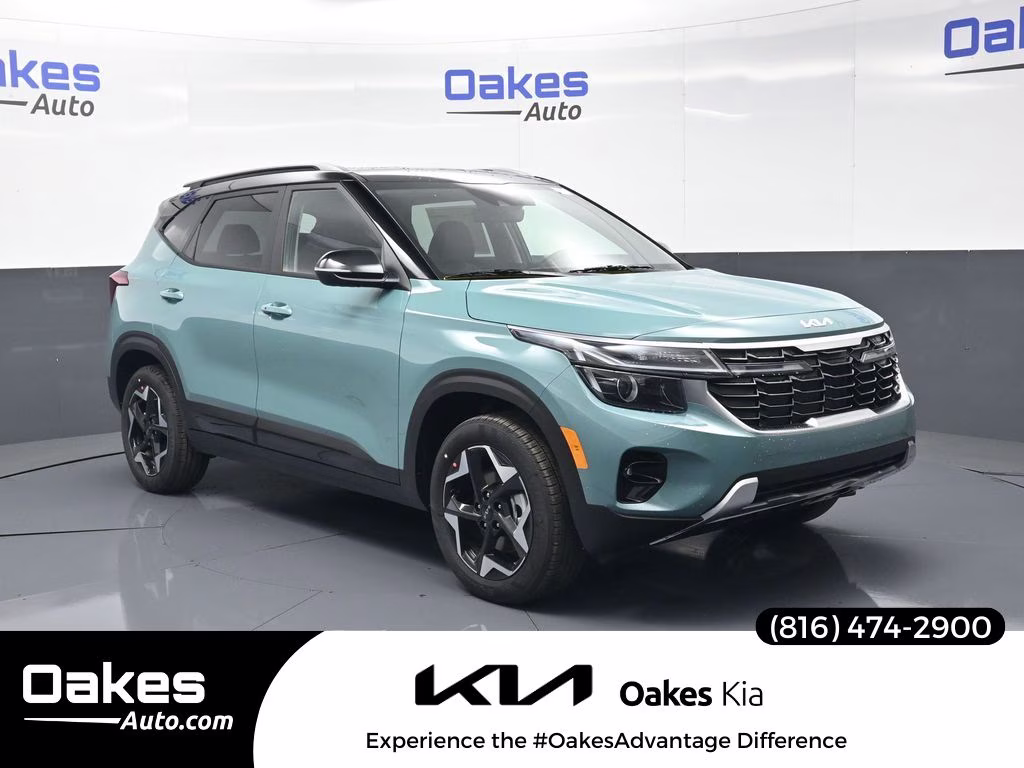2026 Pluton Blue/Black Roof Kia Seltos S AWD SUV