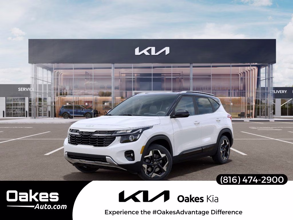 2026 Clear White/Black Roof Kia Seltos S AWD SUV
