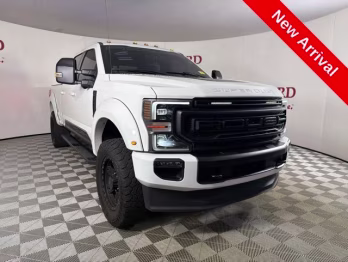2021 White Ford Super Duty F-250 SRW Lariat ROUSH 4X4 Truck