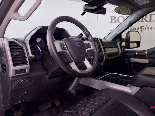 2021 White Metallic Ford Super Duty F-250 SRW Lariat ROUSH 4X4 Truck