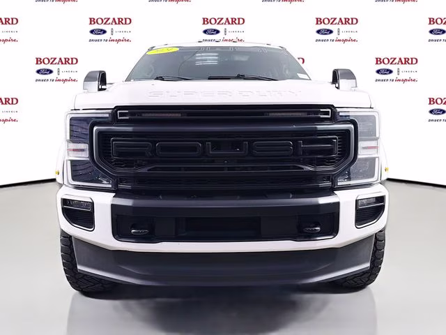 2021 White Metallic Ford Super Duty F-250 SRW Lariat ROUSH 4X4 Truck