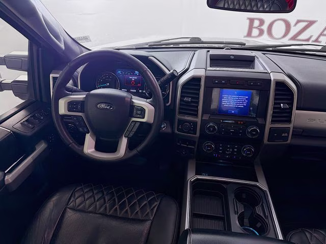 2021 White Metallic Ford Super Duty F-250 SRW Lariat ROUSH 4X4 Truck
