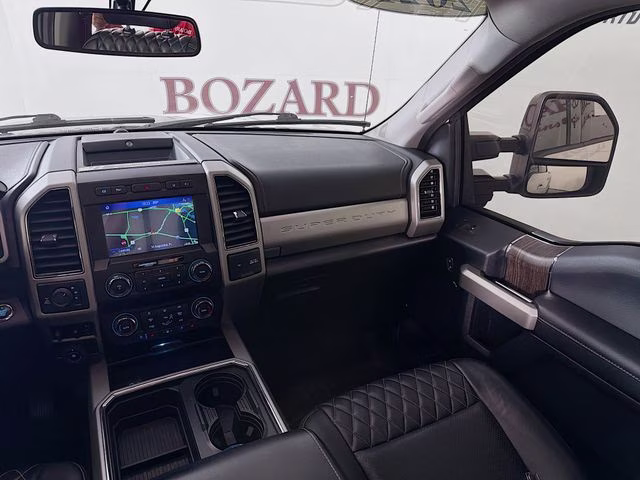 2021 White Metallic Ford Super Duty F-250 SRW Lariat ROUSH 4X4 Truck