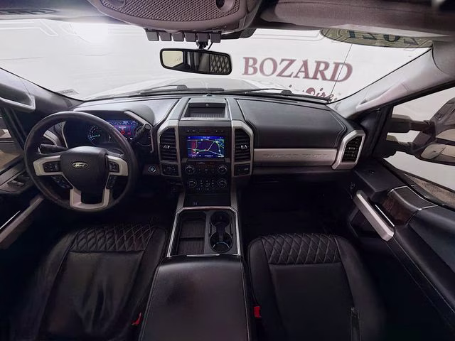 2021 White Metallic Ford Super Duty F-250 SRW Lariat ROUSH 4X4 Truck