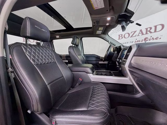 2021 White Metallic Ford Super Duty F-250 SRW Lariat ROUSH 4X4 Truck