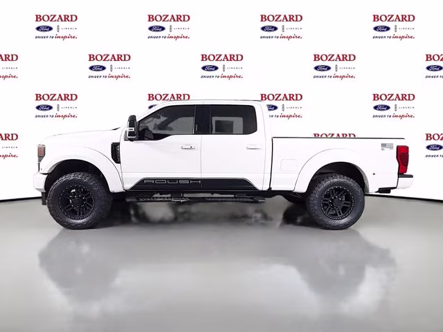 2021 White Metallic Ford Super Duty F-250 SRW Lariat ROUSH 4X4 Truck