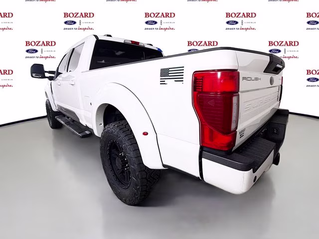 2021 White Metallic Ford Super Duty F-250 SRW Lariat ROUSH 4X4 Truck
