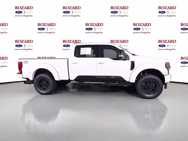 2021 White Metallic Ford Super Duty F-250 SRW Lariat ROUSH 4X4 Truck