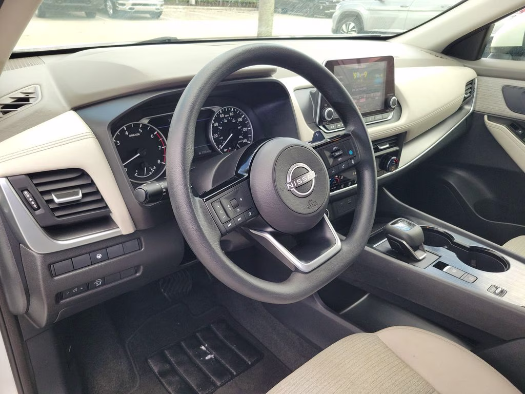 2023 Pearl White Tricoat Nissan Rogue SV FWD SUV