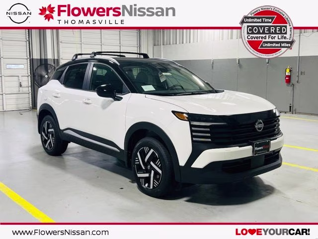 2026 Aspen White/Super Black Nissan Kicks SV FWD SUV
