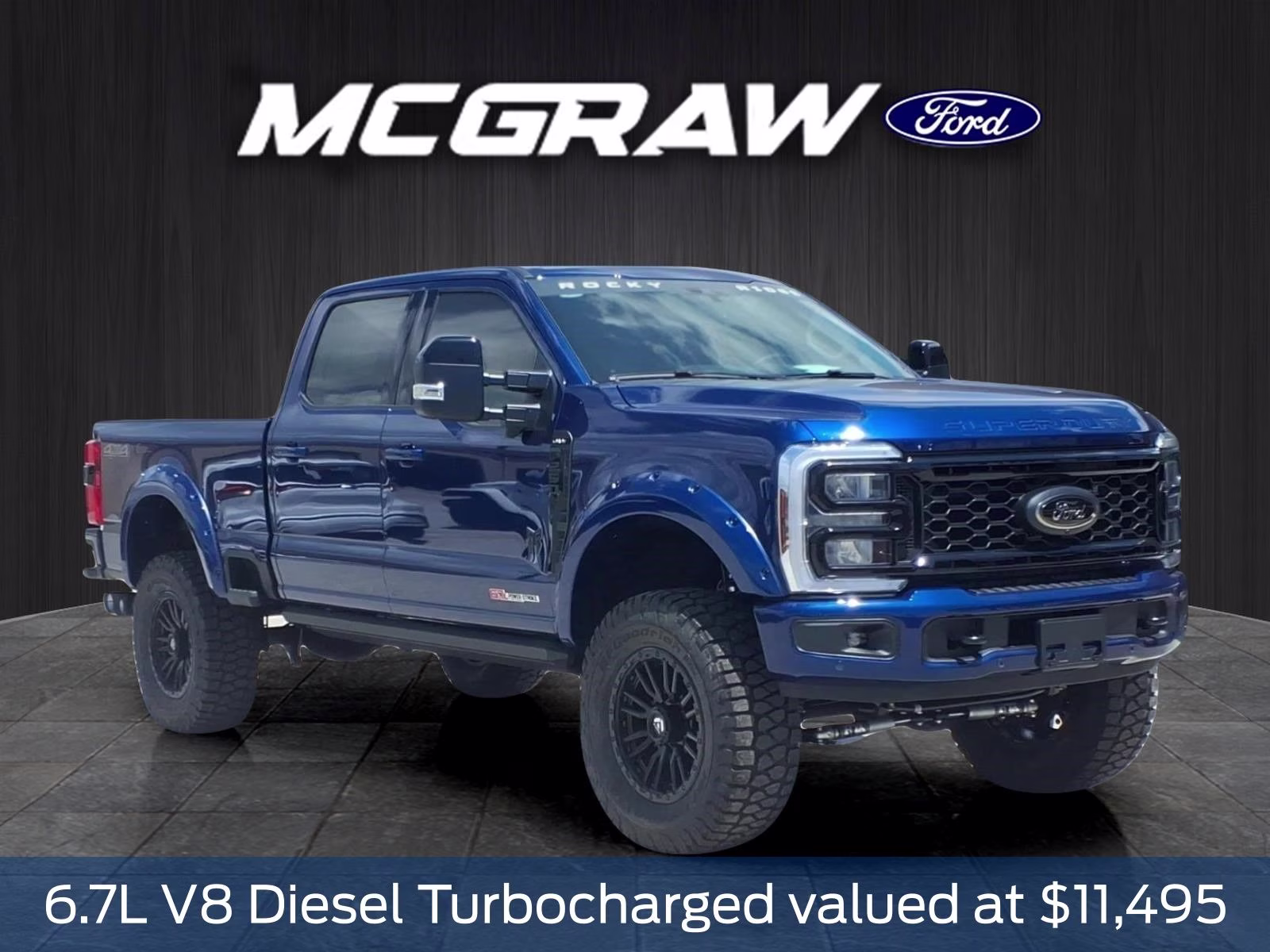 2026 Blue Metallic Ford Super Duty F-250 SRW Rock Ridge 4X4 Truck