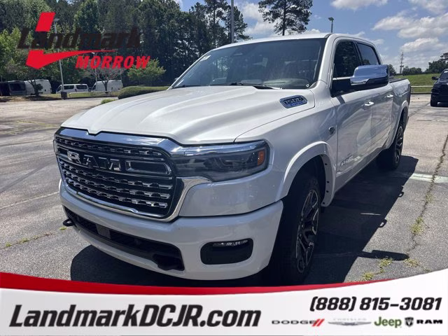 2026 Ivory White Tri-Coat Pearlcoat Ram 1500 Longhorn 4X4 Truck