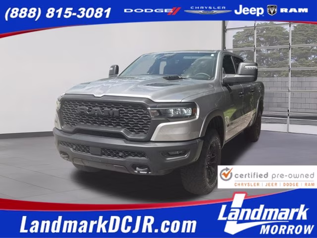 2025 Billet Silver Metallic Clearcoat Ram 1500 Rebel 4X4 Truck